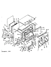 Upper Oven Body Section parts for Kenmore Range 119.7826640 (1197826640, 119 7826640) from AppliancePartsPros.com