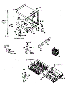 Tub Assembly parts for Kenmore Dishwasher 180.81 (1988) (18081 (1988), 180 81 (1988)) from AppliancePartsPros.com