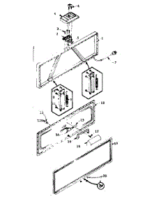 Freezer Door Parts parts for Kenmore Freezer 198.5816200 (1985816200, 198 5816200) from AppliancePartsPros.com