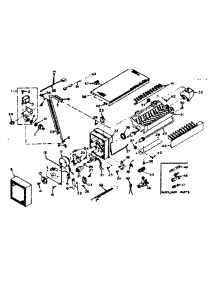 Ice Maker Parts parts for Kenmore Freezer 198.615140 (198615140, 198 615140) from AppliancePartsPros.com