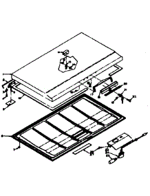 Door parts for Kenmore Freezer 198.616820 (198616820, 198 616820) from AppliancePartsPros.com