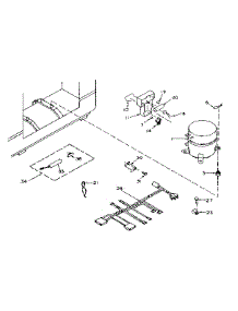Freezer Unit Parts parts for Kenmore Freezer 198.617660 (198617660, 198 617660) from AppliancePartsPros.com