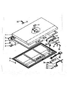 Door parts for Kenmore Freezer 198.618550 (198618550, 198 618550) from AppliancePartsPros.com