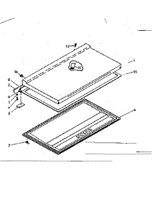 Door Parts parts for Kenmore Freezer 198.710130 (198710130, 198 710130) from AppliancePartsPros.com