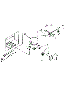 Unit Parts parts for Kenmore Freezer 198.711120 (198711120, 198 711120) from AppliancePartsPros.com