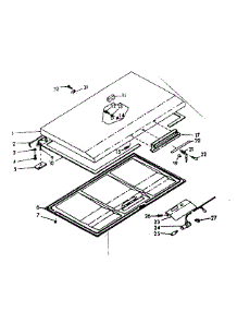 Door Parts parts for Kenmore Freezer 198.711621 (198711621, 198 711621) from AppliancePartsPros.com