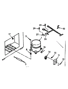 Unit Parts parts for Kenmore Freezer 198.712190 (198712190, 198 712190) from AppliancePartsPros.com