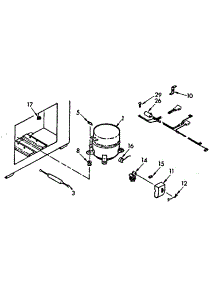 Unit Parts parts for Kenmore Freezer 198.713200 (198713200, 198 713200) from AppliancePartsPros.com