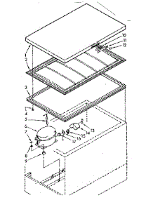 Door And Unit parts for Kenmore Freezer 198.714120 (198714120, 198 714120) from AppliancePartsPros.com