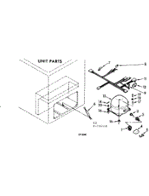 Unit Parts parts for Kenmore Freezer 198.714431 (198714431, 198 714431) from AppliancePartsPros.com