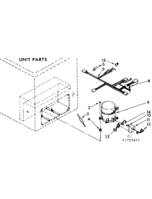 Unit Parts parts for Kenmore Freezer 198.715433 (198715433, 198 715433) from AppliancePartsPros.com