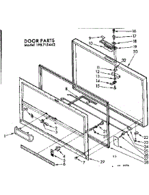 Door Parts parts for Kenmore Freezer 198.715442 (198715442, 198 715442) from AppliancePartsPros.com