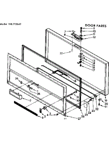 Door Parts parts for Kenmore Freezer 198.715642 (198715642, 198 715642) from AppliancePartsPros.com
