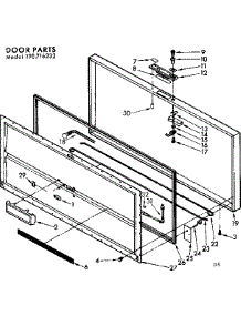 Door Parts parts for Kenmore Freezer 198.716232 (198716232, 198 716232) from AppliancePartsPros.com
