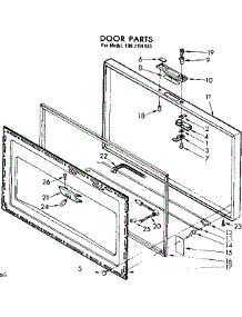Door Parts parts for Kenmore Freezer 198.7191530 (1987191530, 198 7191530) from AppliancePartsPros.com