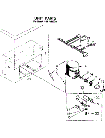 Unit Parts parts for Kenmore Freezer 198.7192330 (1987192330, 198 7192330) from AppliancePartsPros.com