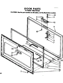 Door Parts parts for Kenmore Freezer 198.8101532 (1988101532, 198 8101532) from AppliancePartsPros.com