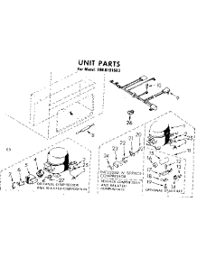 Unit Parts parts for Kenmore Freezer 198.8101583 (1988101583, 198 8101583) from AppliancePartsPros.com