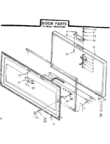 Door Parts parts for Kenmore Freezer 198.8101583 (1988101583, 198 8101583) from AppliancePartsPros.com