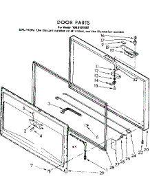 Door Parts parts for Kenmore Freezer 198.8101882 (1988101882, 198 8101882) from AppliancePartsPros.com