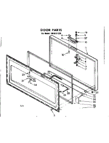 Door Parts parts for Kenmore Freezer 198.8121235 (1988121235, 198 8121235) from AppliancePartsPros.com
