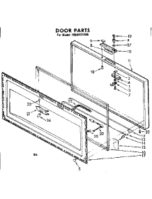 Door Parts parts for Kenmore Freezer 198.8121285 (1988121285, 198 8121285) from AppliancePartsPros.com