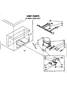 Unit Parts parts for Kenmore Freezer 198.8122337 (1988122337, 198 8122337) from AppliancePartsPros.com