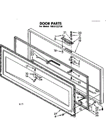 Door Parts parts for Kenmore Freezer 198.8122730 (1988122730, 198 8122730) from AppliancePartsPros.com