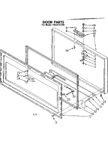Door Parts parts for Kenmore Freezer 198.8131286 (1988131286, 198 8131286) from AppliancePartsPros.com