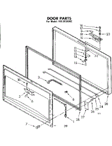 Door Parts parts for Kenmore Freezer 198.8131842 (1988131842, 198 8131842) from AppliancePartsPros.com