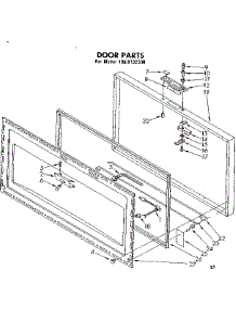 Door Parts parts for Kenmore Freezer 198.8132330 (1988132330, 198 8132330) from AppliancePartsPros.com