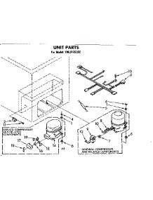 Unit Parts parts for Kenmore Freezer 198.8132332 (1988132332, 198 8132332) from AppliancePartsPros.com