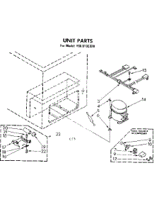 Unit Parts parts for Kenmore Freezer 198.8132338 (1988132338, 198 8132338) from AppliancePartsPros.com