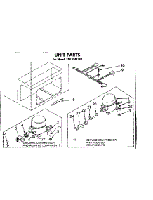 Unit Parts parts for Kenmore Freezer 198.8141287 (1988141287, 198 8141287) from AppliancePartsPros.com