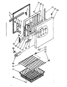 Shelf And Door Parts parts for Kenmore Freezer 198.8261686 (1988261686, 198 8261686) from AppliancePartsPros.com