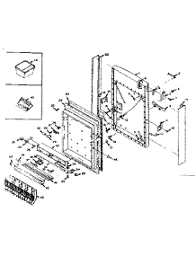 Freezer Door Parts parts for Kenmore Freezer 198.MF11EL-H (198MF11EL-H, 198 MF11EL-H) from AppliancePartsPros.com