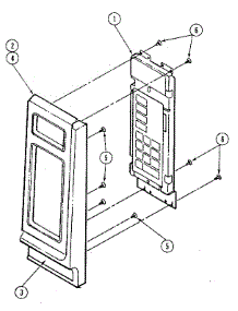 Control Panel - Upper Oven parts for Kenmore Wall Oven 21334 from AppliancePartsPros.com