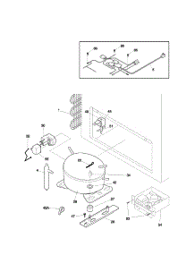 System parts for Kenmore Freezer 253.11351102 (25311351102, 253 11351102) from AppliancePartsPros.com