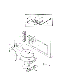 System parts for Kenmore Freezer 253.11541100 (25311541100, 253 11541100) from AppliancePartsPros.com