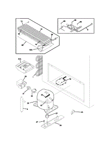 System parts for Kenmore Freezer 253.14772100 (25314772100, 253 14772100) from AppliancePartsPros.com