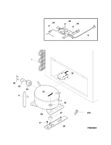 System parts for Kenmore Freestanding Freezer 253.16582105 (25316582105, 253 16582105) from AppliancePartsPros.com