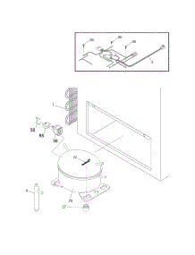System parts for Kenmore Freezer 253.16932100 (25316932100, 253 16932100) from AppliancePartsPros.com