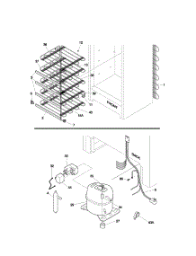 System parts for Kenmore Freezer 253.21111103 (25321111103, 253 21111103) from AppliancePartsPros.com