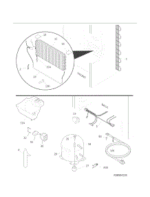 System parts for Kenmore Freestanding Freezer 253.22442411 (25322442411, 253 22442411) from AppliancePartsPros.com