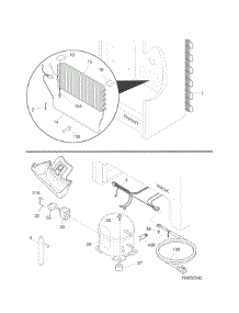 System parts for Kenmore Freestanding Freezer 253.27702410 (25327702410, 253 27702410) from AppliancePartsPros.com