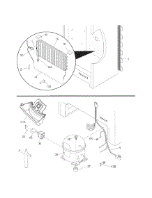 System parts for Kenmore Freezer 253.28099800 (25328099800, 253 28099800) from AppliancePartsPros.com