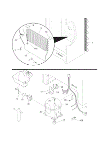 System parts for Kenmore Freezer 253.28262802 (25328262802, 253 28262802) from AppliancePartsPros.com