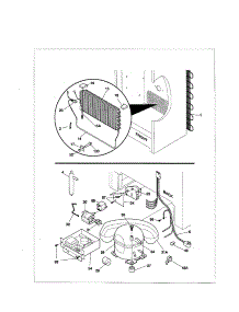 System parts for Kenmore Freezer 253.29082990 (25329082990, 253 29082990) from AppliancePartsPros.com