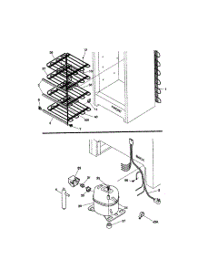 System parts for Kenmore Freezer 253.29201001 (25329201001, 253 29201001) from AppliancePartsPros.com