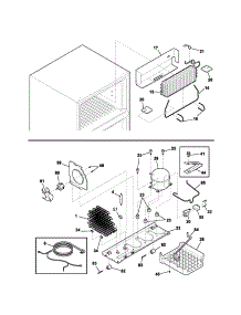 System parts for Kenmore Refrigerator 253.31434107 (25331434107, 253 31434107) from AppliancePartsPros.com